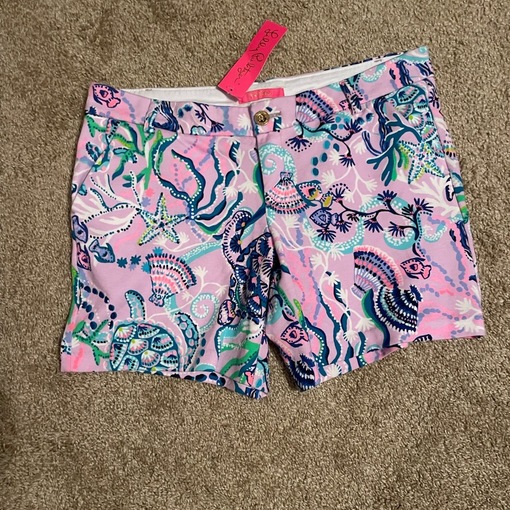 Lilly Pulitzer Jayne knit short Lilac Freesia mermaid for you